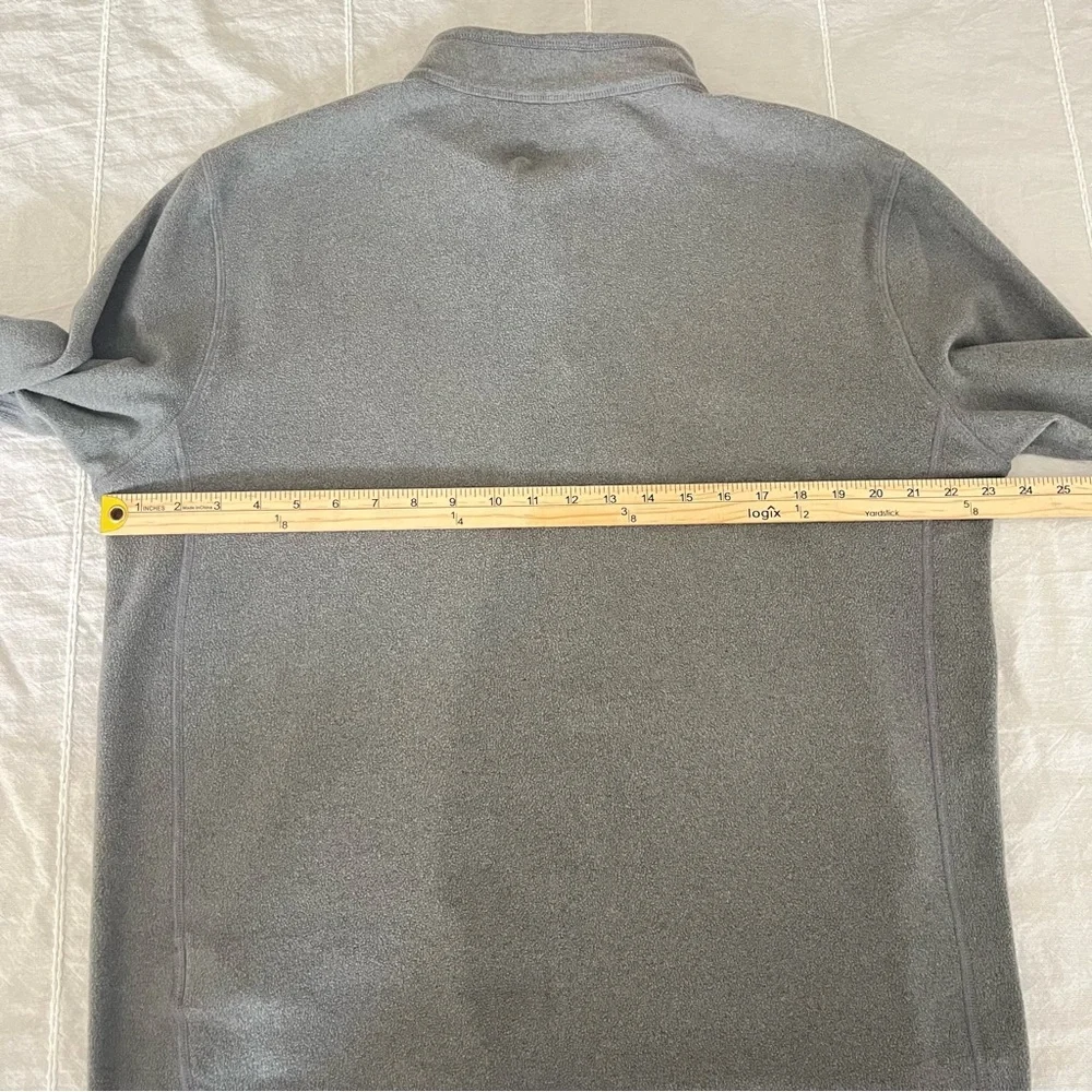 The North Face Men's Gray 1/4 Zip Fleece Pullover L Large TKA Glacier Mid-Layer